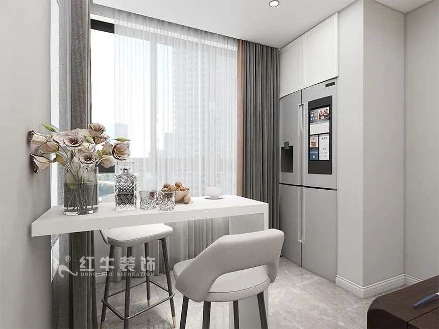 140㎡四房改三房，改善型住宅就要这样设计！（蔡成昊_泊云间140㎡现代轻奢风格_4室2厅2卫_新房装修_半包￥106935）08